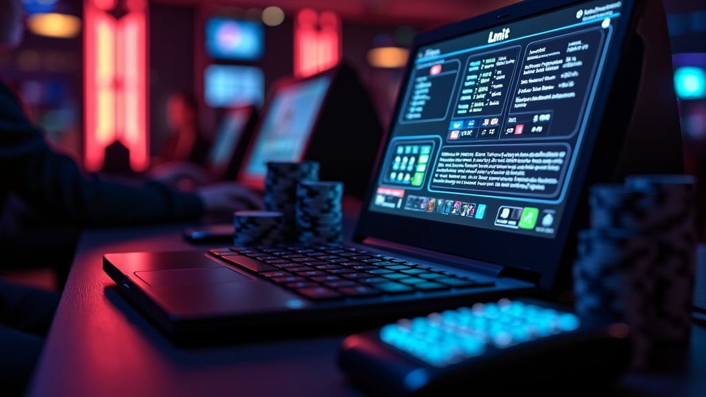 Casino withdrawal limits shown on a glowing payment screen